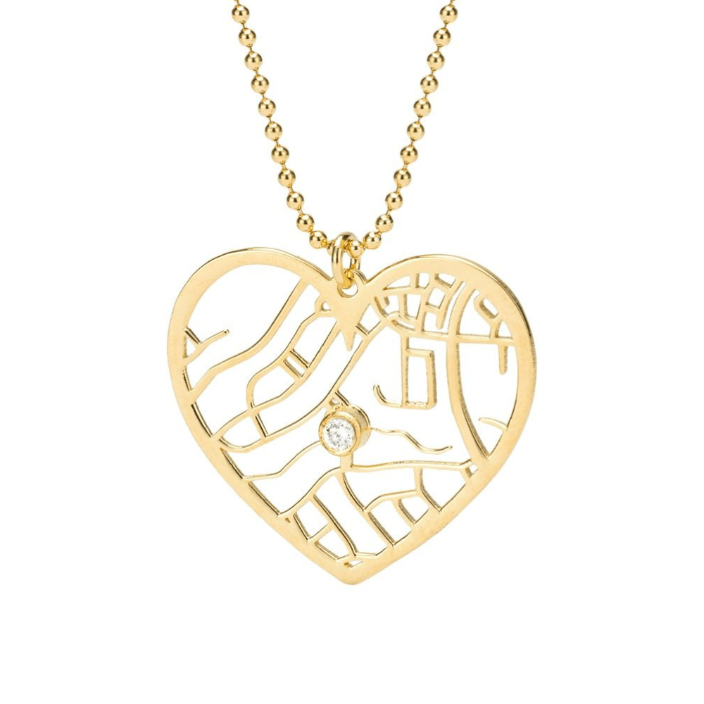 Collar personalizado con mapa