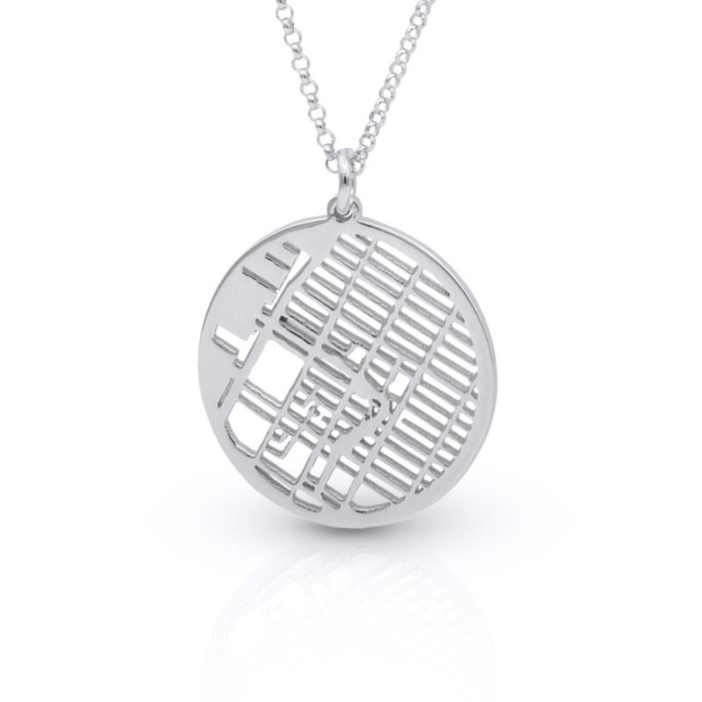 Collar personalizado con mapa