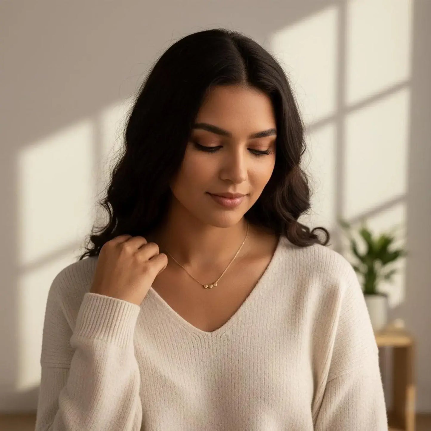 Collar personalizado con inicial y corazón