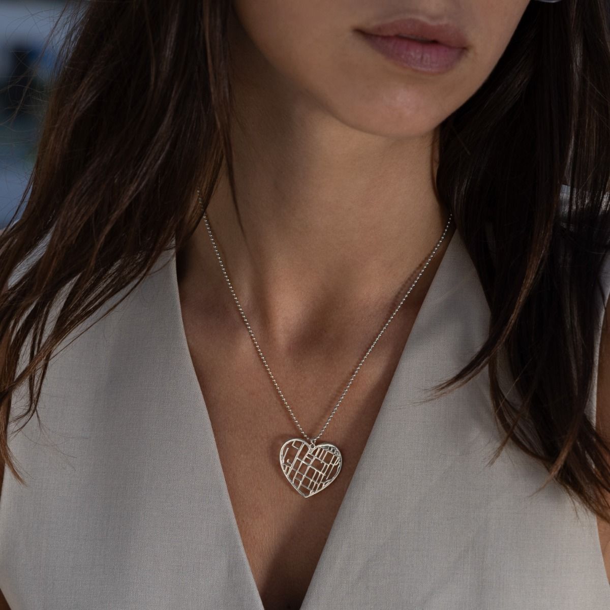Collar personalizado con mapa