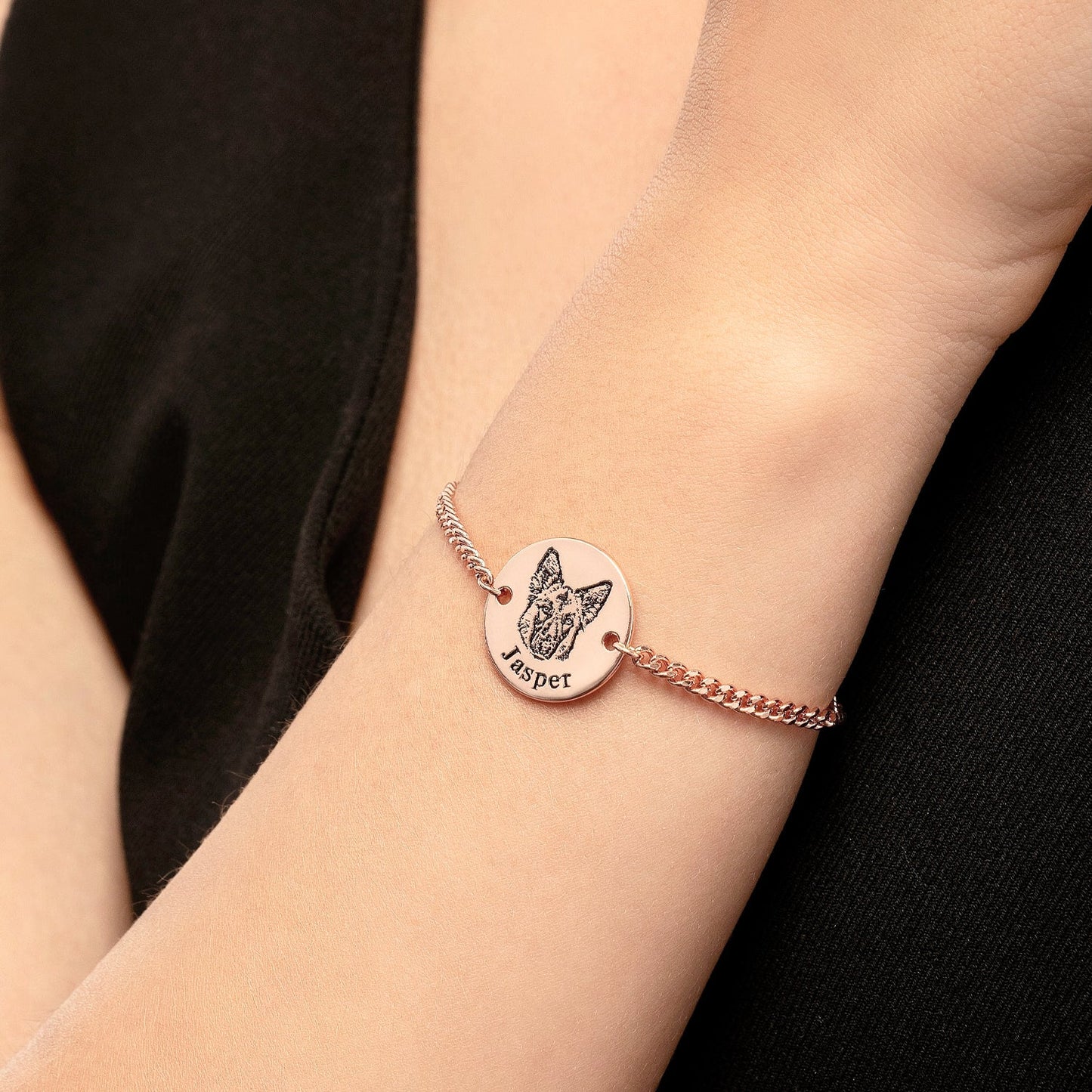 Pulsera personalizada con rostro de mascota