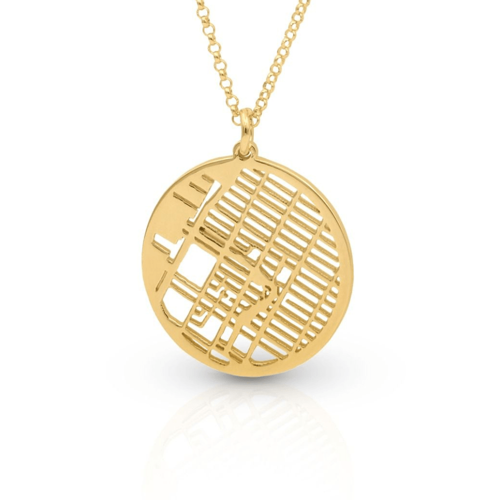 Collar personalizado con mapa