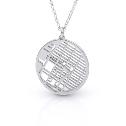 Collar personalizado con mapa