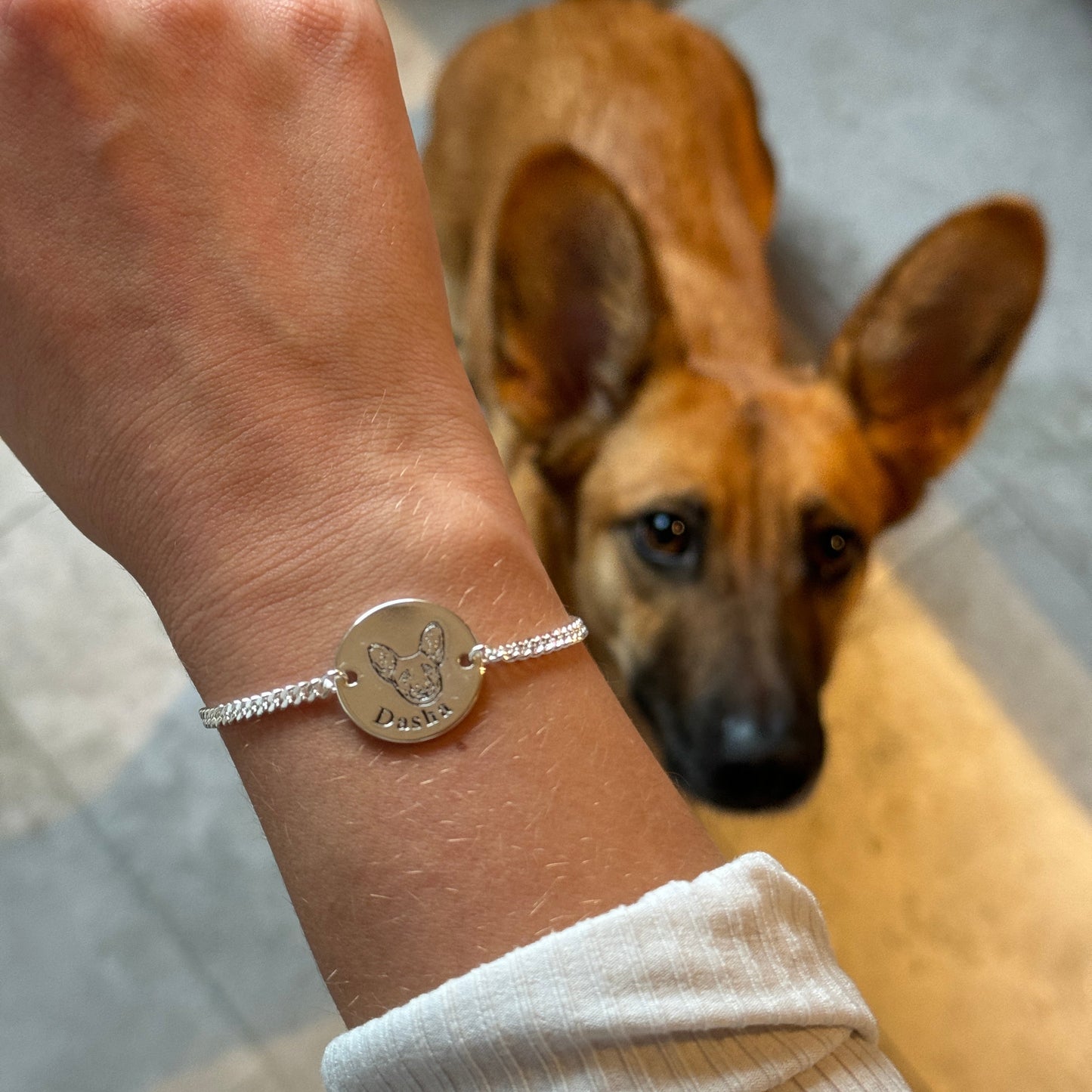 Pulsera personalizada con rostro de mascota