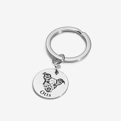 Llavero personalizado con rostro de mascota