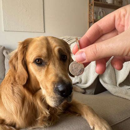 Llavero personalizado con rostro de mascota