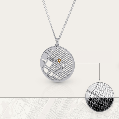 Collar personalizado con mapa